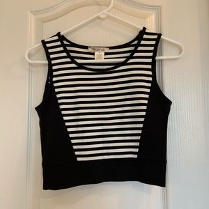 Striped fitted top